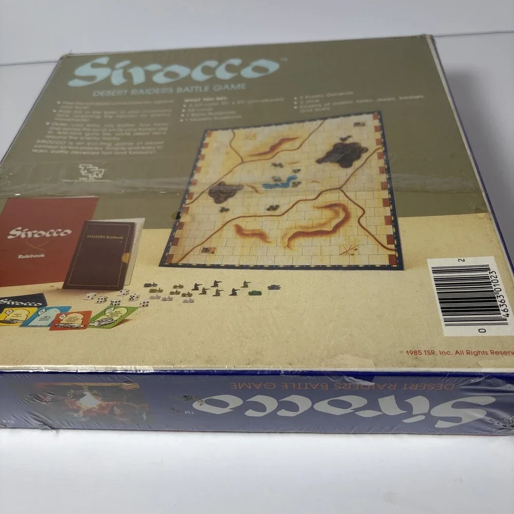 Vintage TSR Sirocco Desert Raiders Battle Game NOS Sealed New 1985 War Strategy